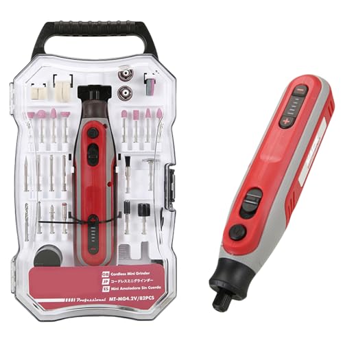 Compactly 82pcs Cordless Rotary Tool with Adjustable Speed for Home Improvement Projects 5000RPM–25000RPM Ranges Variable Rotary Tool