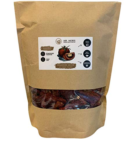 Tomates Secos Sun Dried Tomatoes Mr. Moris, Sin Aceite, Superfood sin conservantes (450 Gr)