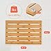 Bath Mat for Luxury Shower - Non-Slip Bamboo Sturdy Water Proof Bathroom Carpet for Indoor or Outdoor Use
