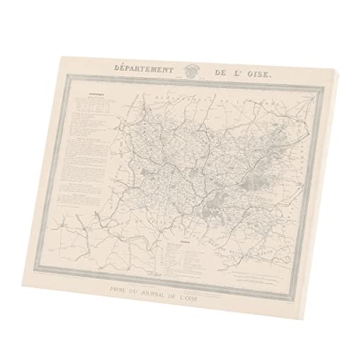 Carte Ancienne Oise Beauvais : Comblez le Vide de Vos Murs avec cette Toile