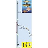 bajos de linea surfcasting con flotador dl6: 3 anzuelos N ° 4 espacés de 50 cm – montados en hilo 30/100 – Cuerpo de línea de 60/100 – plomo Max 190 gr
