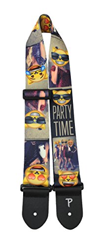 Perris Leathers LPCPE-8203 2,5 inch Warmteoverdracht Emoji Gitaarband, Feesttijd