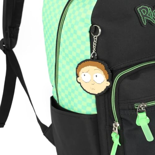 Luxcel, Mochila Escolar De Costas Rick And Morty Verde Menino