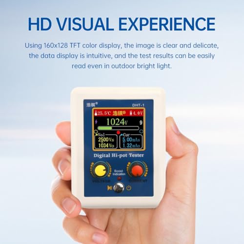 Testeur de haute tension numérique avec écran TFT 160x128 et interface multifonction Type-C