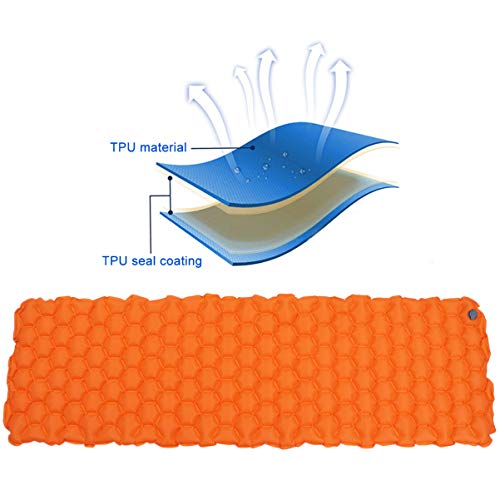 Colchão de ar inflável portátil para acampamento BESPORTBLE, tapete de barraca para caminhadas, viag