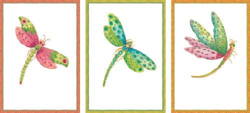 Image of Caspari Entertaining Dragonflies Blank Notecard