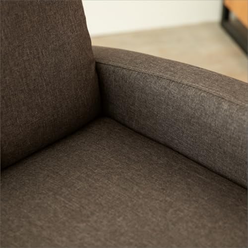 ZZ DON DESCANSO - Sillon Relax Reclinable Tela Verona (63x74x105cm). Sillón Reclinable Compacto con Reposapiés, Apertura Push, 2 Posiciones y Posición Cero, Butaca Reclinable hasta 160º (Marrón) - imagen 6