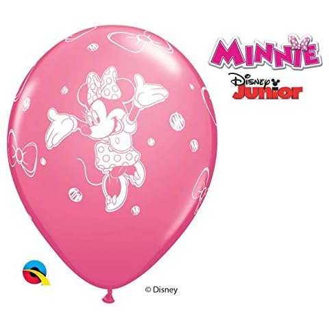 Qualatex 19230 Disney Minnie Mouse Balloons, Pink, 12-Inch Cover