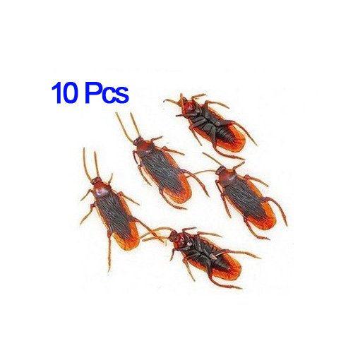 Dcolor 10 Cucarachas Falsas Juguete de Truco Broma
