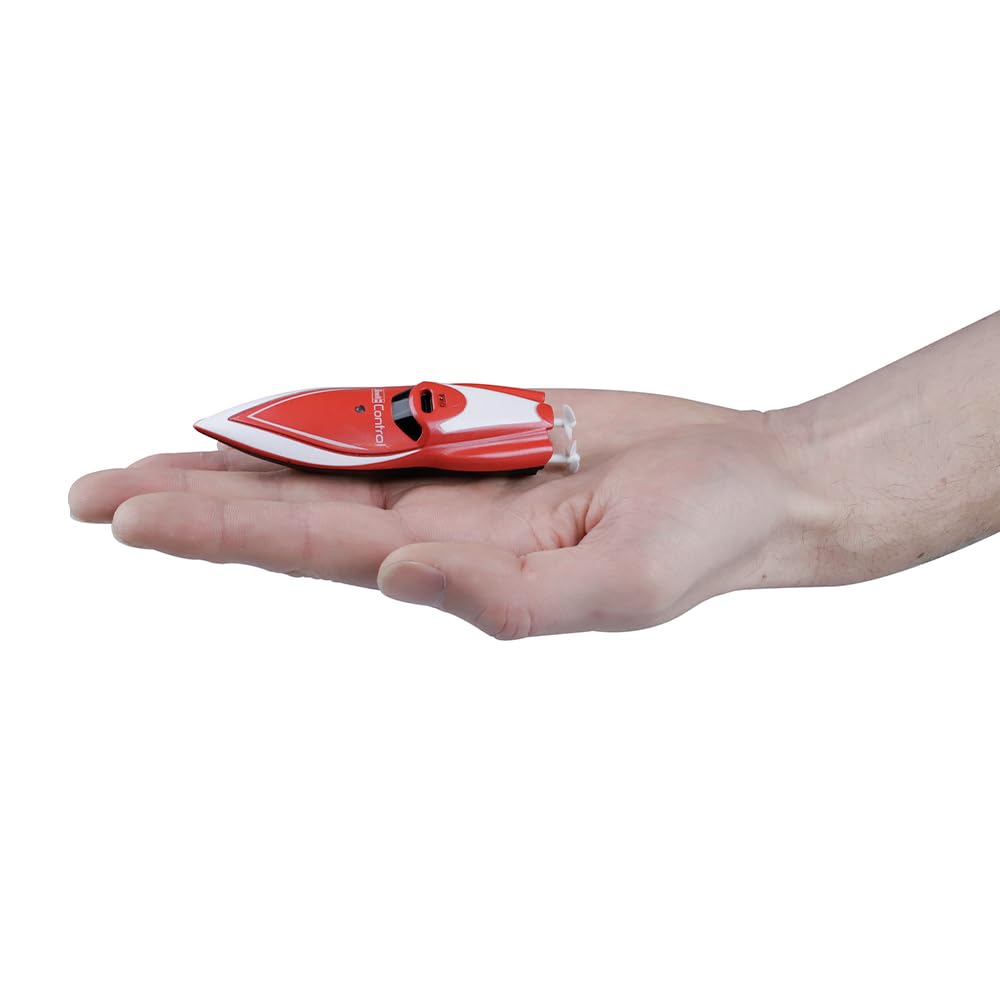 Revell Control 23569 Mini RC Speedboat - Red With Precise 2.4 GHz Control, 7.5cm in length, Mehrfarbig, 7,5 cm - Image 2