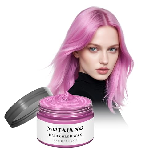 Image of EFLY Hair Wax Color Pink Temporary Hair Color Dye Washable 4.23 oz