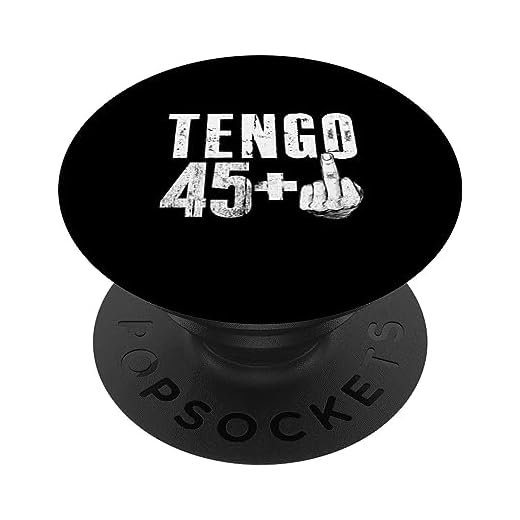 Tengo 45 + 1 años - Cumpleaños 46 años PopSockets PopGrip Intercambiable