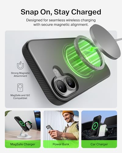 Image of Belkin iPhone 17 Case | Slim, Anti-Yellowing, Anti-Scratch, 4M Drop Protection | 2 Years Warranty | Grip - Black