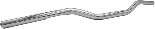 Miniatura 1 de Cromo 30 "Ancho 1 '' Barra de arrastre 0.984 in Manillar apto para Bobber Brat Cafe Chopper Motocicletas personalizadas para Harley Sportster Dyna