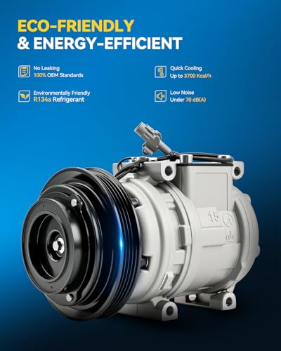 Image of PHILTOP 140015NC NEW Air Conditioner AC Compressor with Clutch for Toyota Tacoma 1995-2004 3.4L