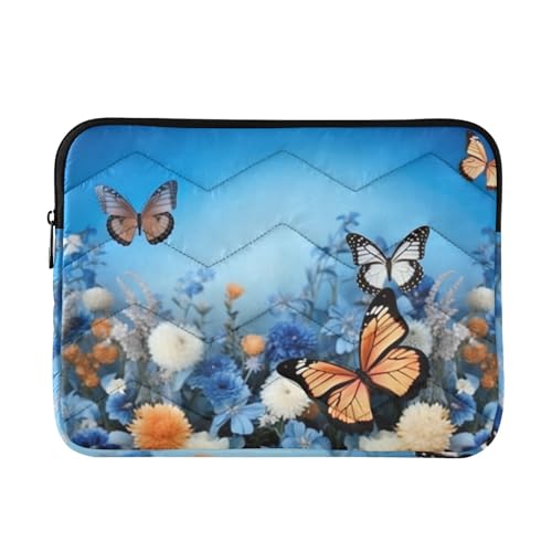 Funda para portátil 13-14 pulgadas con diseño mariposa miniatura 1