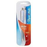 Paper Mate InkJoy 700 RT Retractable Medium White Body Ballpoint Pen, Black, 2 Pack (1781582)