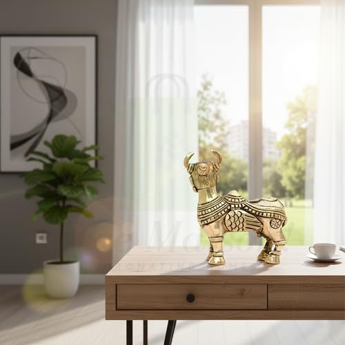 Image of Kamdhenu Cow Statue | Vastu Idol for Home and Office | Vastu 3D Remedy | Zonal Placement -ESE | (Size-8 * 10.5 CM, WEIGHT-540 GRAM Approx)