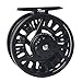 Maxcatch Tino Fly Fishing Reel, Large Arbor All Aluminum with CNC Cutting Trout Fly Reels, 3/4 5/6 7/8wt (Reel Only (Black), 7/8wt)