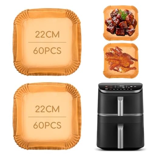 120 Stück Backpapier für HeißLuftfritteuse Cosori Turbo Tower Pro Smart 10,8L , Airfryer Backpapier für Cosori Turbo Tower Pro 10,8L, Back-papier HeißLuftfritteuse für Cosori Tur-bo Tower Air Fryer