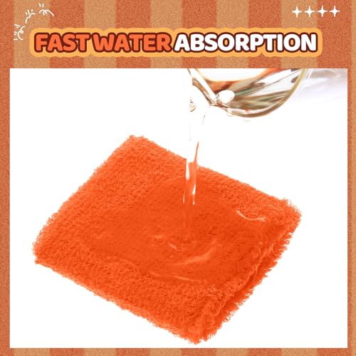 Image of Bememo 12 Pack Wristbands Sweatband for Women Men, Neon Colored Sport Wrist Bands, Tennis Football Basketball Sweatbands, Moisture Wicking Arm Bands for Working Out