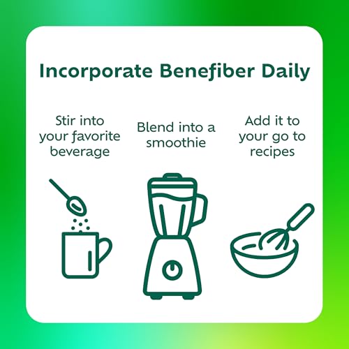 Benefiber Prebiotic Fiber Supplement Powder, Unflavored, 28 Stick Packs | Plant-based Prebiotic Fiber Powder, Sugar-Free, Dissolves Clear and Tasteless, GLP-1 Support for Digestive Health