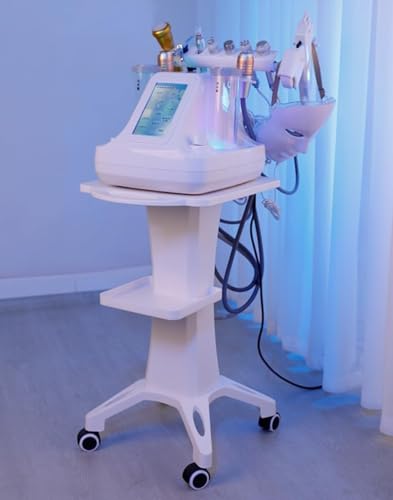 DRWG 美容院専用サービスカート 美容機器収納ワゴン トレイ & ブレーキ付き 理容室プロ用 重荷対応 移動式工具車 小気泡機器置き棚 ローリングトロリー [2]