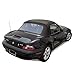 Fits: BMW Z3 1996-2002 Convertible Soft Top Replacement & Plastic Window Twill (Black)