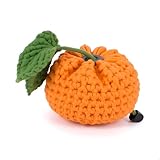Handmade Cute Bags, Cute Pouches Coin Purses, Orange Knitting Change Wallet, Earbuds Protective Case, Handmade Gift for Women Girls