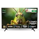 NU 80 cm (32 Inches) New 2025 Borderless Series 720p HD QLED Smart Google TV LED32QUGNX