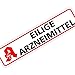 Produktbild Magnetschild Magnettafel Schild Eilige Arzneimittel 300x70 mm 0,9 mm stark haftend runde Kanten