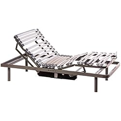 Somier Electrico 150X190 ekamia - Cama Articulada Eléctrica ERIS para el Hogar - 150cm x 190cm, Mando con Cable