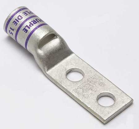 Two Hole Lug Compress Connector, 4/0 AWG