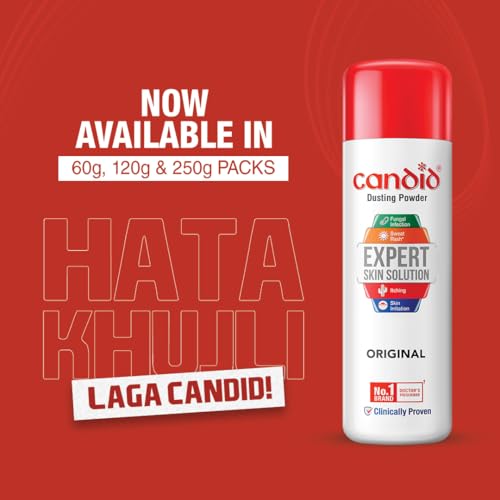 Image of Candid Dusting Powder | Doctor's Prescribed No.1 Brand | Prevents & Treats Fungal Infection, Sweat Rash, Itching, Redness & Skin Irritation | Clinically Proven | 120g