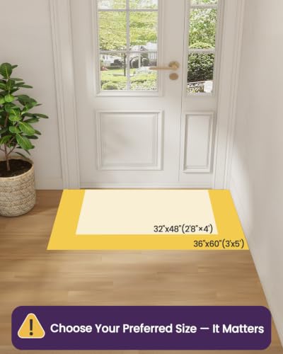 Paillasson d'entrée absorbant pour stopper la boue tapis grand format lavable anti-glisse - 3
