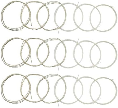 JYsun Classical Guitar Strings 3 full sets Clear Nylon for E-1st B-2nd G-3rd and Nylon Core Silver-Plated Copper Alloy Wound for D-4th A-5th E-6th