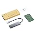 immagine 7AUKEY Hub USB 4 Porte in Alluminio Super Sottile Hub USB 3.0 per Apple MacBook Air, Mac PRO/Mini, Microsoft Surface PRO, dell XPS 15 e Molti Altri Dispositivi Compatibili - Grigio