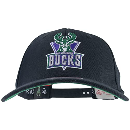 Casquette Mitchell Ness NBA Noire Finition Broderie Luxe - 2