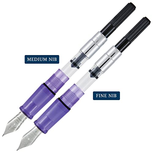 Monteverde Monza 3 Set Crystal Clear Fountain Pen - Purple #TOP6