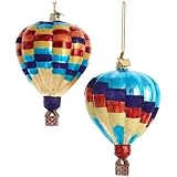 Kurt S. Adler Noble Gems™ Glass Hot Air Balloon Ornaments, 2 Assorted