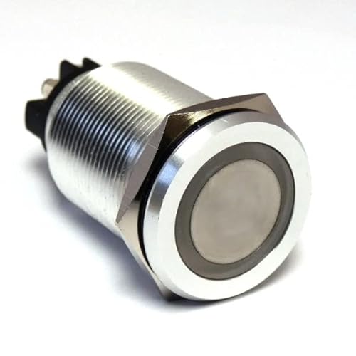 RS PRO Druckschalter Rot beleuchtet Tastend Tafelmontage, EIN-AUS Schalter, 2-polig 250V ac / 5 A @ 250 V AC