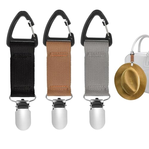 Opiniones de Ganchos para sombreros los preferidos por los clientes. 50 Sinjiket 6 Piezas Elásticas para Sombrero de Viaje, Gancho para Colgar Sombreros, Accesorios para Viajes,Tapas de Sujeción Fuerte Ligeras y Portátiles
