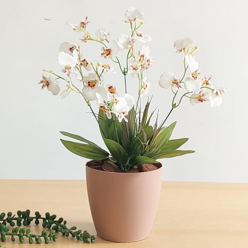 Arranjo de Orquídeas - Vaso Maresias de Orquídeas Brancas Artific...