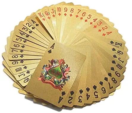 Gold Plated Playing Cards for Teen Patti, Nightout Fun, Timepass, Magic, Poker, Build Numerogical Knowledge, Develope Brain Skills (Pack of 1) (B09BNX72FV) Amazon Price History, Amazon Price Tracker