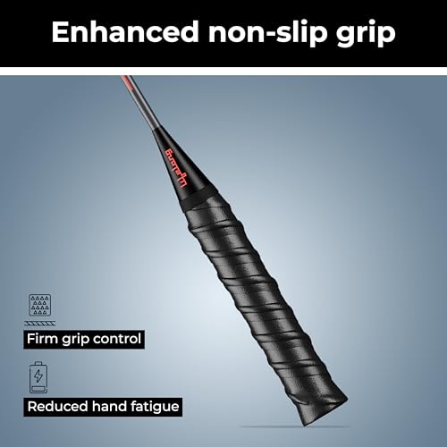 Image of Lifelong Aluminium Alloy Fully Strung Badminton Racket | 90g Lightweight Badminton Racquet for Beginners | Jointless Shaft | High Durability | Black