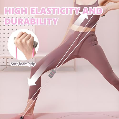 2 Figure 8 Bande de Résistance, Corde de Tension Multifonctionnelle, Bandes Élastiques de Musculation, Extenseur de Poitrine, pour Entraînement Gym Pilates Yoga – Image 5