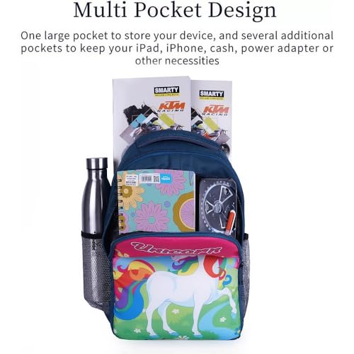 Image of GOOD STAR Polyester kids Primary School Backpack, 30 Litres, Cartoon Print, for Nursery to 5th Standard Boys and Girls Tuition Lightweight cartoon Bag