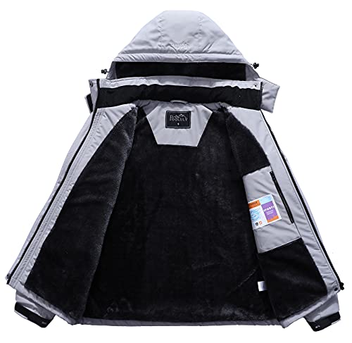 Pooluly Women's Ski Jacket Warm Winter Waterproof Windbreaker Hooded Raincoat Snowboarding Jackets #TOP2