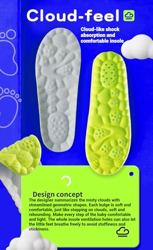 2 pares de plantillas 4D Cloud para niños miniatura 5