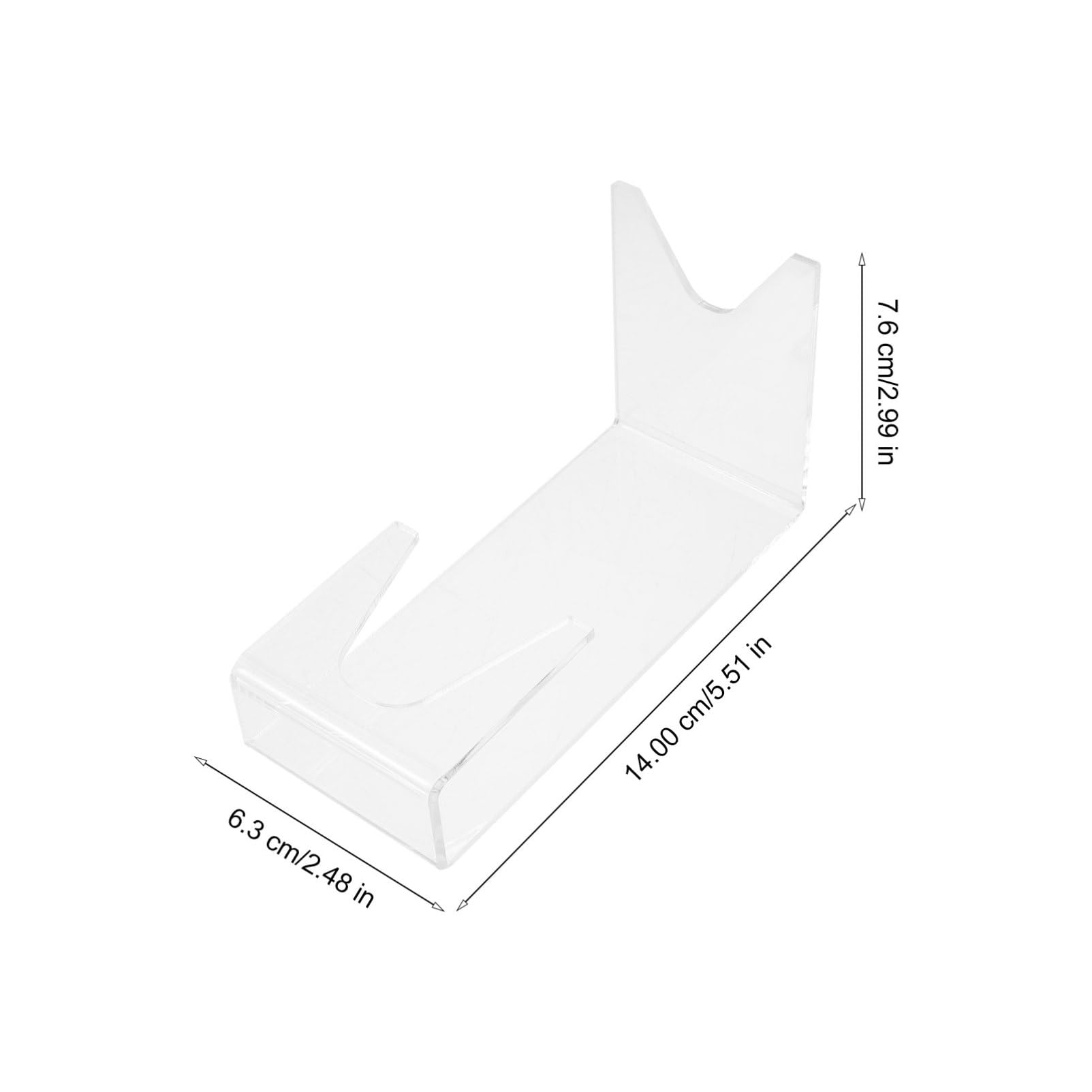 Vaguelly 2pcs Display Stand Acrylic Clear Rack Plaything Holder Model Rack Plaything Stand Acrylic Transparent